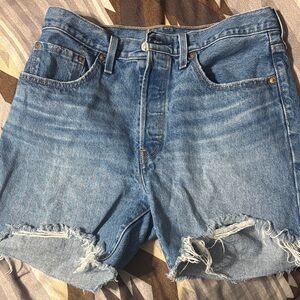 Levi’s Distressed Denim Shorts